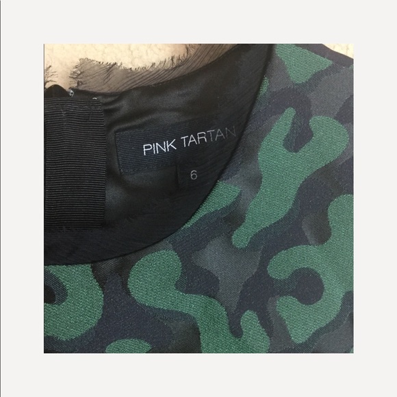 PINK TARTAN ALVINA JIGSAW JACQUARDFIT FLARE DRESS - Picture 9 of 10